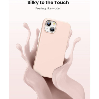 Ugreen UG90256LP544TK 6.1 inch màu hồng nhạt Ốp Lưng dành cho cho iPhone 13 bằng Silicone - HÀNG CHÍNH HÃNG