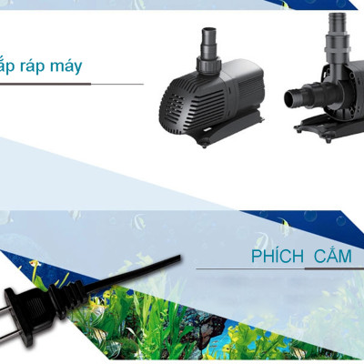 Máy bơm nước ATMAN AT3000 AT4000 AT5000 AT6000 AT8000 AT10000 lọc nước bể cá, bơm sinh hoạt, tiểu cảnh, đài phun nước cao cấp