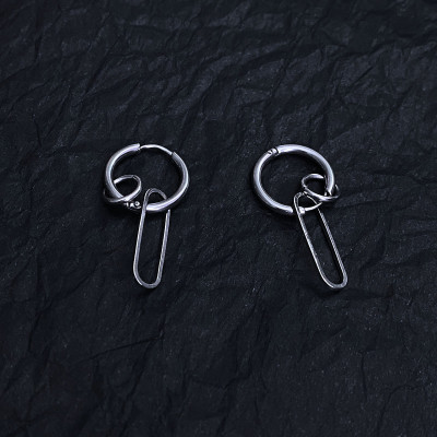 Bông tai lỗ tròn thời trang mạnh mẽ basic