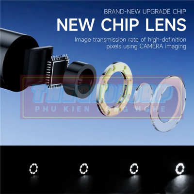 ROGTZ Camera Nội Soi Công Nghiệp Chống Nước Dây Cứng IP67 1080P Màn Hình 2 inch P240 - Hàng Nhập Khẩu