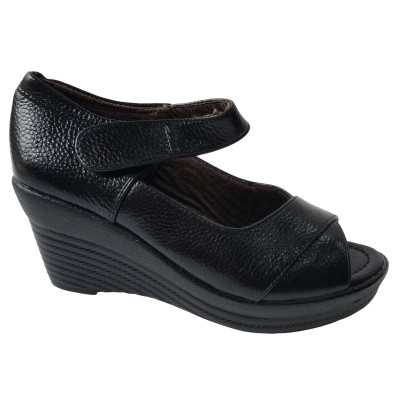 Giày Đế Xuồng Nữ BIGGBEN Da Bò Thật Cao 7 Phân SDX73