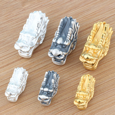 Charm bạc đầu rồng xỏ ngang - Ngọc Quý Gemstones