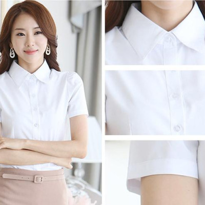 Áo Sơ mi nữ tay ngắn đơn giản sm25