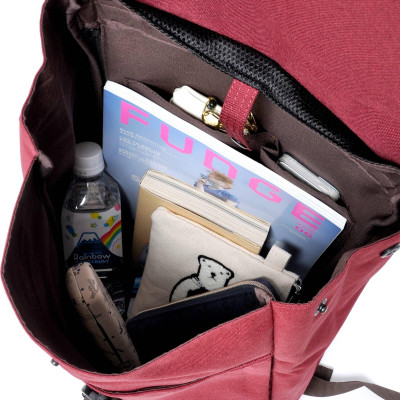 Balo ANELLO nắp đậy vải polyster cỡ lớn AU-A0134