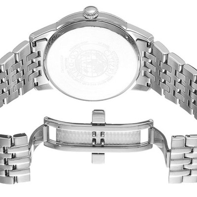 Đồng Hồ Nam Citizen Dây Thép Không Gỉ AW1230-51E - Mặt Đen (Sapphire)