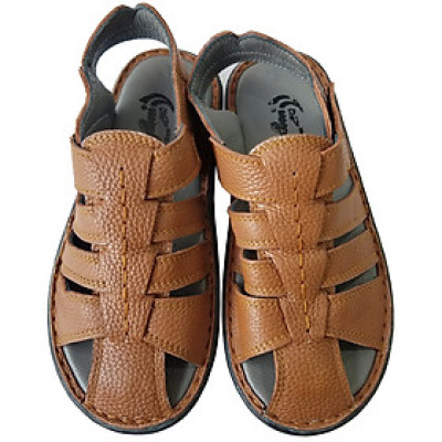 Giày Sandal Nam Bít Đầu BIGGBEN Da Bò Thật Cao Cấp SD141