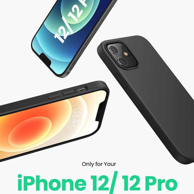 Ugreen UG20454LP418TK Iphone 12 Pro 6.1inch Màu Đen Ốp Lưng điện thoại Silicone - HÀNG CHÍNH HÃNG