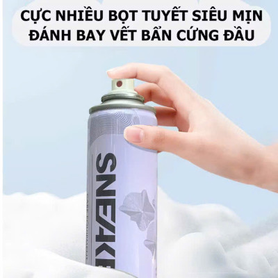 Combo 3 Chai Xịt Tạo Bọt Vệ Sinh Giày, Dép và Túi Xách, Bình Xịt Làm Sạch Trắng Giày