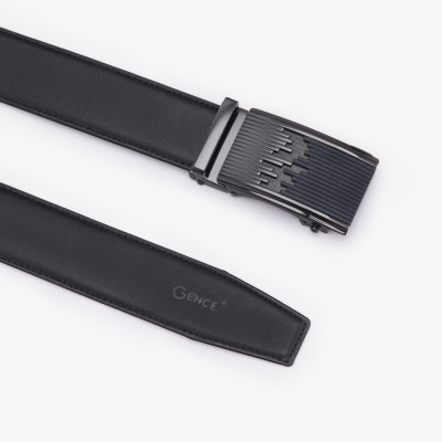 Dây Lưng Nam Thắt Lưng Chính Hãng GENCE LG44 Chất Liệu Da Bò Cao Cấp Màu Đen