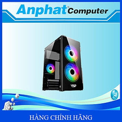Vỏ Máy Tính Case Game VSP V212 (Black/White/Green/Pink) - Hàng Chính Hãng 