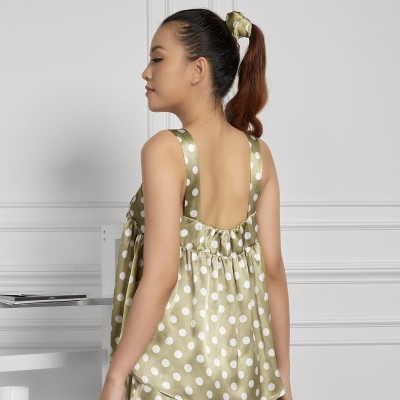 Đồ Bộ Mặc Nhà Nữ Hai Dây Maxivic, La Mộc - MM112111