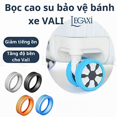 Bộ 8 Bọc Cao Su Bánh Xe Vali Silicone Bảo Vệ Giảm Tiếng Ồn, Chống Mài Mòn Cho Vali Hành Lý Phụ Kiện