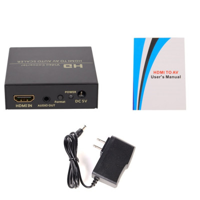 SOAIY Bộ chuyển HDMI sang AV Audio Video Convert FJ-HA1308 - Hàng Nhập Khẩu