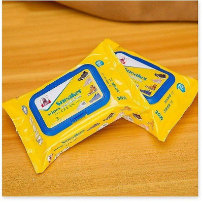 Khăn Giấy Ướt Lau Giày Sneaker Wipes Clean Thần Thánh (Gói 30 Miếng) Lau Giầy Siêu Sạch, Siêu Nhanh