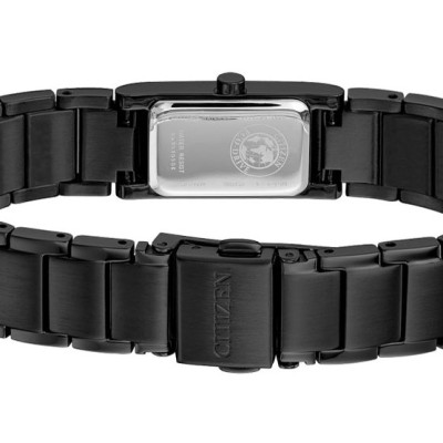 Đồng Hồ Nữ Citizen Đính Kim Cương Dây Thép Không Gỉ EG7055-51E - Mặt Đen