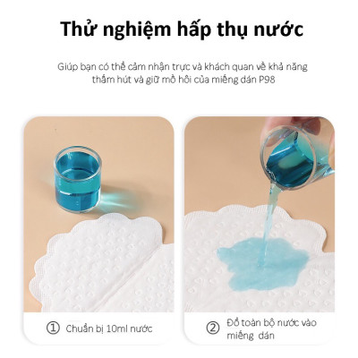 Set 100 Miếng dán chống mồ hôi nách, miếng dán ngăn mồ hôi nách siêu thâm hút cho Nam và Nữ che tên sản phẩm