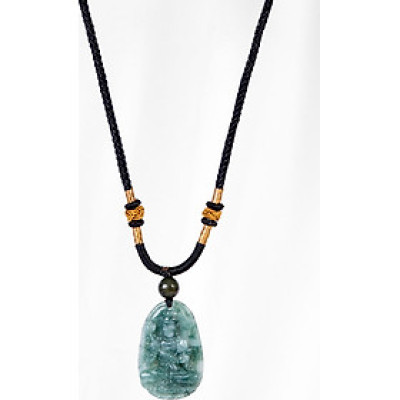 Mặt Dây Chuyền Phật Bản Mệnh Đá Cẩm Thạch Dầu - Ngọc Quý Gemstones