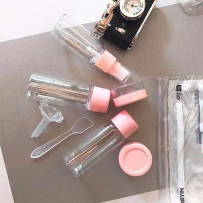   Hủ chiết mỹ phẩm 5 -7 món kèm túi zip tiện dụng nhỏ gọn 