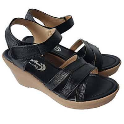 Giày Đế Xuồng Nữ BIGGBEN Da Bò Thật Cao 7 Phân SDX68