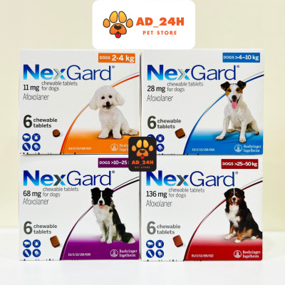 Viên nhai Nexgard trị ve rận, bọ chét cho chó (1 viên)