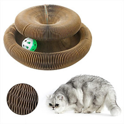 Đồ Chơi Hộp Cào Móng Mèo Kiểu Accordion