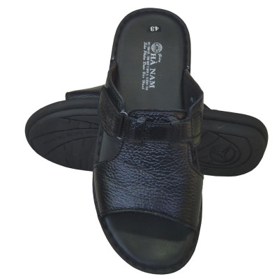 Dép Nam Quai Ngang Da Bò Thật TiTi ĐÔ Cao Cấp DNA2121d