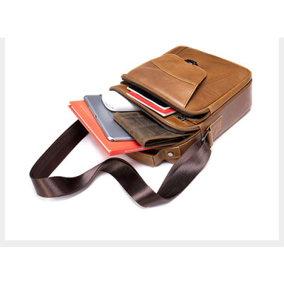 Túi đeo chéo nam Marrant BHM7329 Túi xách tay, da bò nguyên miếng, không bong tróc