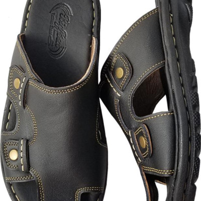 Dép Nam Bít Mũi BIGGBEN Da Bò Thật Cao Cấp DN146