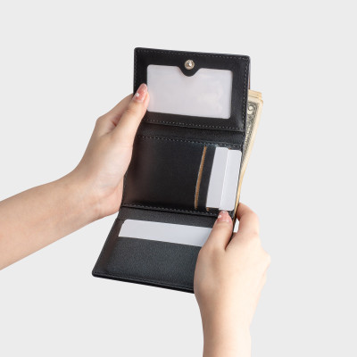 Ví Yuumy ( Thời trang nữ cầm tay gấp 3 tiện dụng - Ví da Seasand YV106 )