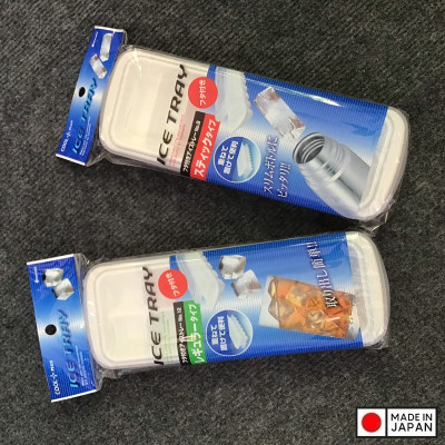 Khay làm đá có nắp đậy Inomata Ice Tray 12 viên