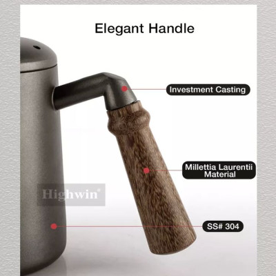 Ấm drip cổ ngỗng chuyên nghiệp rót cà phê, rượu và các chất lỏng khác. Thương hiệu cao cấp L-Beans SD-600-Hàng chính hãng