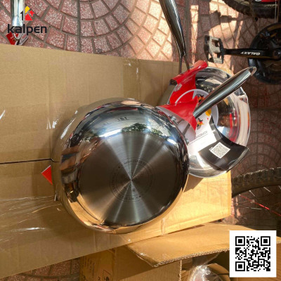 Chảo sâu lòng Inox 304 đúc liền khối 3 lớp miệng rót Kalpen Zenger 28cm, bảo hành 5 năm