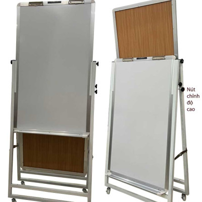 Bảng Flipchart 2 Mặt Viết Bút Lông Cao cấp Ấn Độ Bavico - Trắng 60x100cm