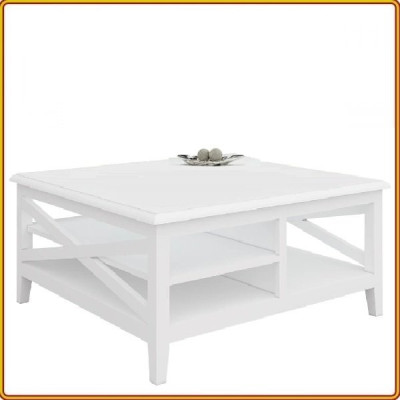 Bàn trà vuông Juno Sofa mặt kính 100 x 100 x 45 cm 