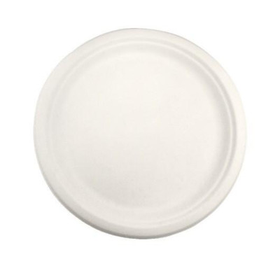 Dĩa giấy tròn bã mía Thái Lan 23cm (10 cái/xấp) - thương hiệu Gracz