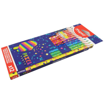 Hộp 12 Bút Chì Màu Pixel Party - Maped FR86220400