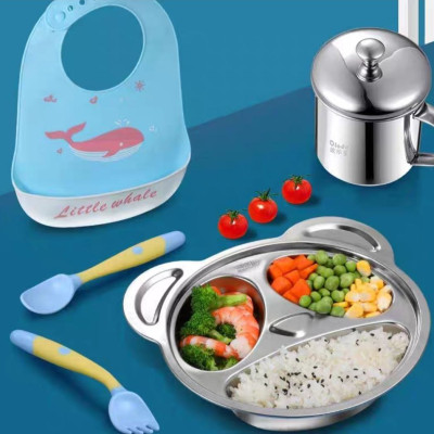 KHAY ĂN DẶM INOX 304 – NHIỀU HÌNH DỄ THƯƠNG CHO BÉ YÊU