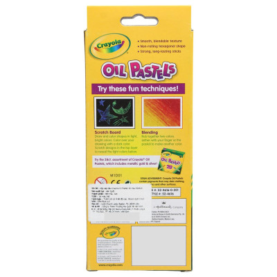 Hộp Bút Sáp Dầu 16 Màu - Oil Pastel - Crayola 524616