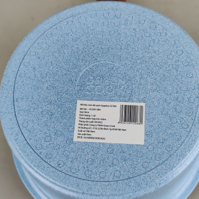 Nồi quánh đúc men đá Sapphire Greencook GCS09 sử dụng được bếp ga, bếp hồng ngoại, bếp từ...KHÔNG KÉN BẾP-Hàng chính hãng