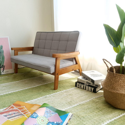 Ghế ngồi đôi trẻ em Juno sofa vải bố nhiều màu 