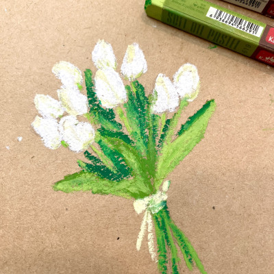 Sổ Mont Marte giấy kraft vẽ sáp dầu