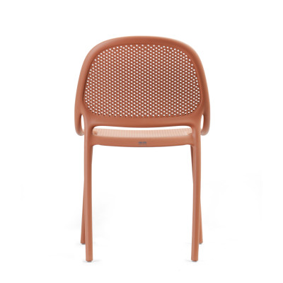 Ghế nhựa đúc liền khối tựa lưng dạng lưới