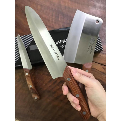 ✨ BỘ 3 DAO BẾP NHẬT BẢN SEKI JAPAN – SIÊU SẮC, SIÊU BỀN ✨ ✅ TÙY CHỌN