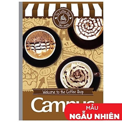 Bộ 2 Vở Kẻ Ngang Có Chấm Coffee Shop 120 Trang
