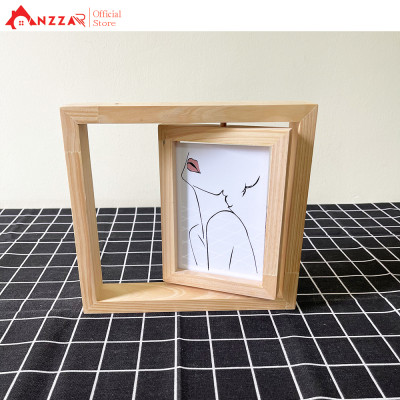 Khung ảnh để bàn xoay dọc nhiều kích thước, khung ảnh trang trí Anzzar KAX-01