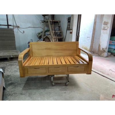 Thanh lý gấp giường rút gỗ sồi do làm nhầm