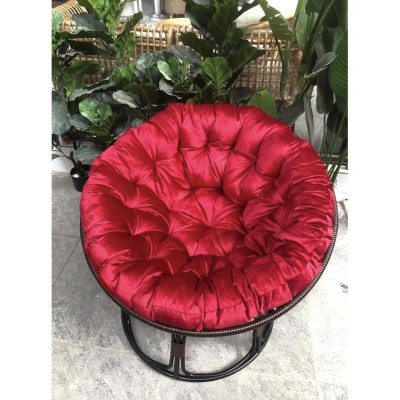 Ghế nệm tròn mây nhựa thư giãn Papasan