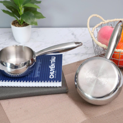 Nồi quánh nguyên khối SEKA 10cm, 12cm, 14cm, 18cm nấu cháo, nấu bột cho bé ăn dặm