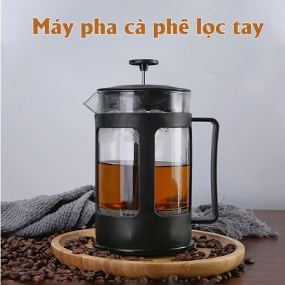 Bình Pha Trà Cà Phê Kiểu Pháp Cao Cấp 350ml Nóng Lạnh Văn Phòng Du Lịch Dã Ngoại Phượt