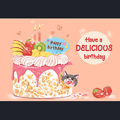 Thiệp sinh nhật Delicious